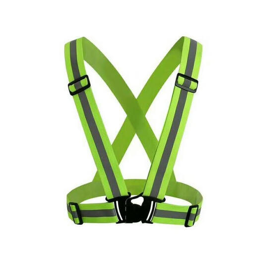 Kun Geng Cycling Night Running Reflective Vest Vest Environmental Sanitation Construction Traffic Reflective Clothing Safety Warning Strap Elastic Multi-Pocket Fluorescent Green