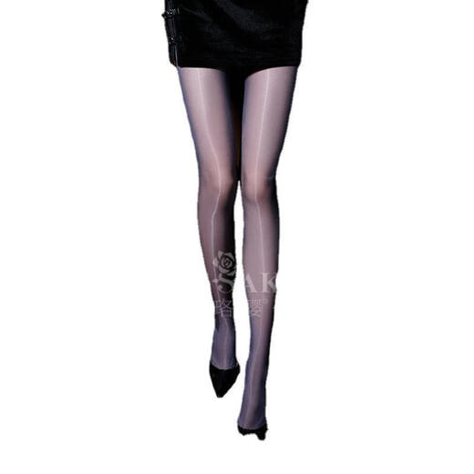 
7374 Aurora Series Glossy 360 Seamless Crotch Sexy Stockings High Dense Silky Oil Closed Seats Black All Size