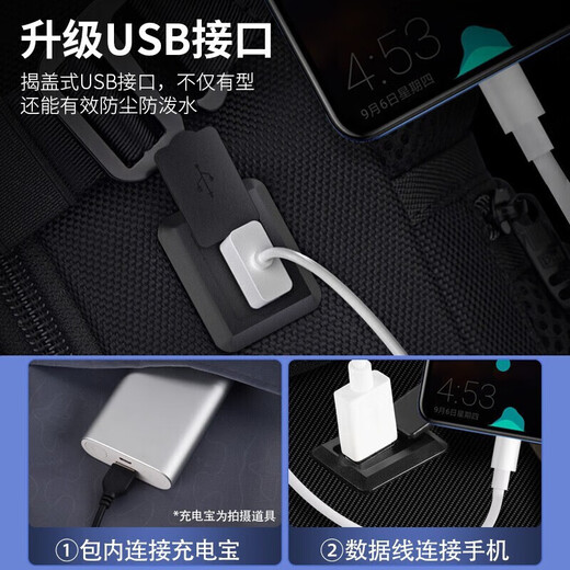 SWICKY men's anti-theft large-capacity college student casual business travel 16-inch laptop business trip backpack