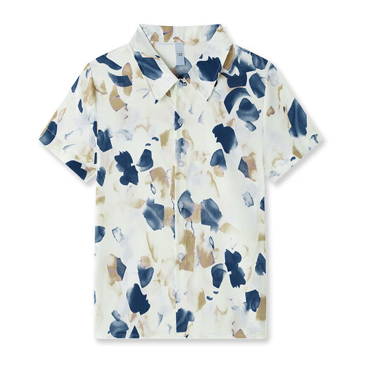 Boonpu's new spring and summer Sanya travel beach skirt, parent-child outfit for photo taking, seaside vacation, slim bohemian dress, retro splash ink print suit, mother's skirt M