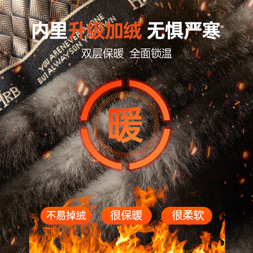 Baocaiyang middle-aged and elderly dad's winter coat cotton coat men's velvet thickened warm cotton coat coat padded jacket grandpa elderly coat clothes