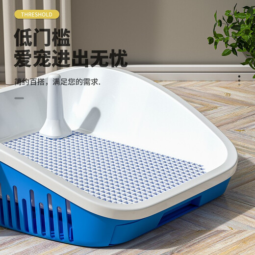 Hanhan pet dog toilet flushable pet dog toilet with drawer small dog medium dog urine basin dog poop basin pull-out gray column + diaper