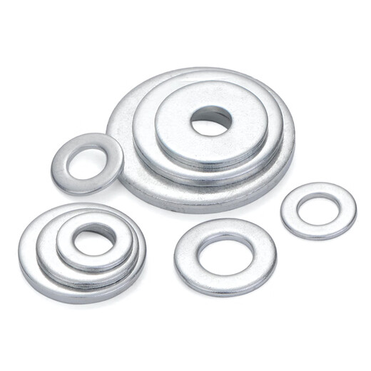 JINGGONG Galvanized Iron Flat Washer Metal Washer Increased Thickness Flat Washer Screw Washer Metal Round Washer 5*10*1 (1Jin Jin is equal to 0.5 kg, about 1507 pieces)
