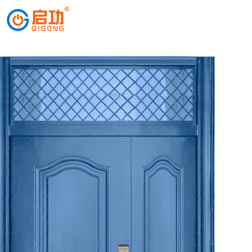 启功防盗门锌合金防盗门入户子母门单位住宅民房安全防盗门QG-FDM7650