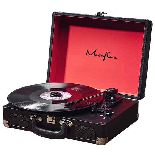 MOCAFINE Gramophone Antique Portable LP Vinyl Record Player Old-school Record Player Bluetooth Audio Birthday Gift 5W Plug-in Classic Model Elementary Record Function No Bluetooth