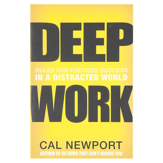 深度工作 深度工作力 如何有效使用每一点脑力 英文原版 Deep Work 卡尔纽波特 经管畅销书 提升专注力 精力时间管理 搭思维模式