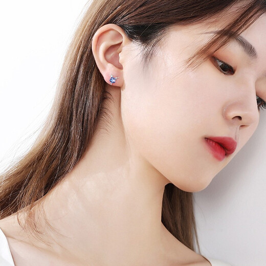 Crystal ear clips for women without piercings, 925 silver ear bone clips for one week, earrings and earrings, birthday gifts for girlfriends and wives, Tianku Starry Ear Clip Set T403