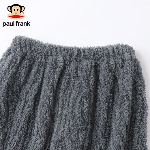 PAUL FRANK Big Mouth Monkey Couple Pajamas Women Winter Plus Velvet Thickened Coral Velvet Simple Casual Wearable Outerwear Home Clothing Suit Men