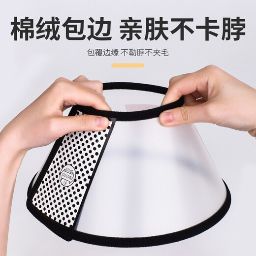 Qi Oh cat collar Elizabeth collar cat collar head cover anti-licking waterproof shame circle sterilized cat supplies No. 7 collar suitable for pets within 3 Jin Jin equal to 0.5 kg Elizabeth collar