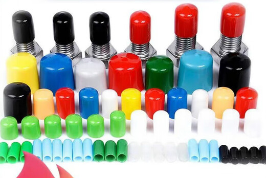 Longma custom-made rubber sleeve plastic steel pipe protective sleeve cap rubber sleeve wire head rubber cap screw plug thread protection gray 1000 pieces