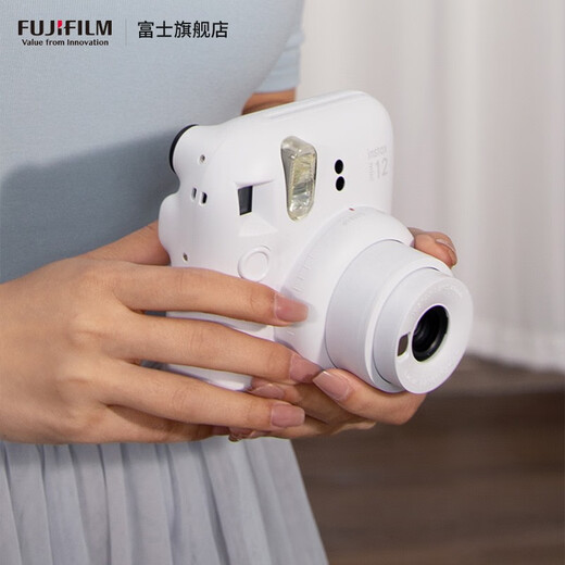 FUJIFILM instax mini12 instant camera 3-inch photo paper one-shot travel camera gift box jasmine white image flower room set ~ including camera bag + photo album + photo frame photo paper combination package 1 including standard + 20 pieces of white edge photo paper + peripheral accessories