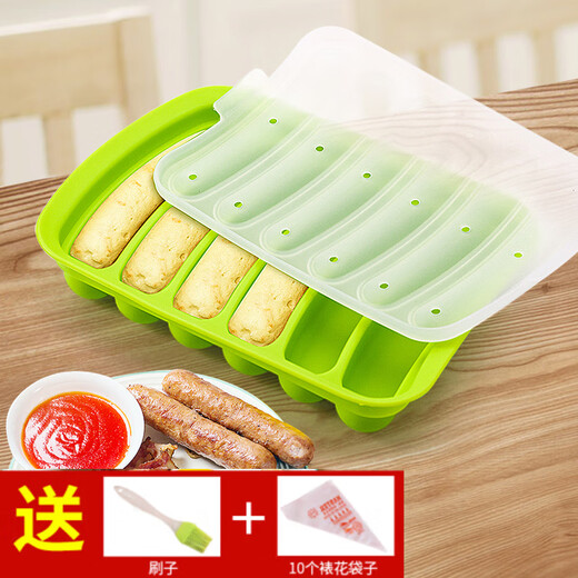 PAPAROTTY Silicone Sausage Mold Baby Homemade Children's Steamed Sausage Baby Household Food Complementary Grinding Tool Ham Sausage