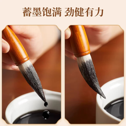 Liupintang special couplet pen bucket pen large lift bucket blessing character spring couplet bucket square big character and hair brush beginner large brush professional grade regular script French painting extra large soft pen