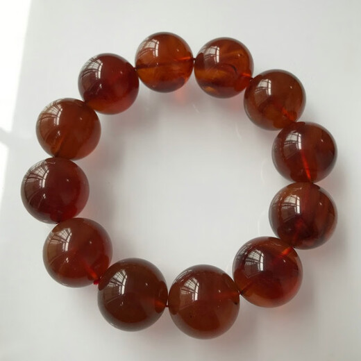 Dingfei Myanmar Amber Men Domineering Brown Red Amber 19mm Beeswax Raw Stone Bracelet No Optimization Picture Color
