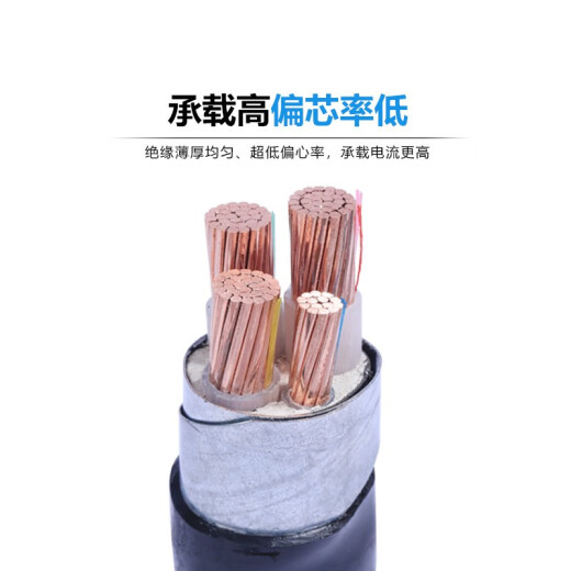 Guochao YJV22-0.6/1KV copper core national standard armored power cable 2 cores 3 cores 4 cores 5 cores 10162535 square meters 2 cores 6 square meters
