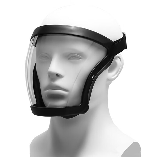 Чжуо Хунган полированная и вырезанная полнолицевая маска против запотевания, противоударная, термостойкая и защищающая от брызг, защитные очки и маска для дрифта, прозрачный распылитель пестицидов, черная оправа и белые линзы, противотуманный стиль высокой четкости + 10 кусков хлопчатобумажного фильтра