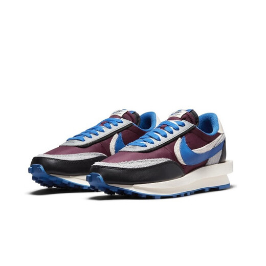 Nike (Nike) [Strictly Selectly Selectly Good Products] Nike Sacai X Nike Ldv Waffle Zapatos de tres partes de tres partes Sports Running Zapatos de gris negro y azul DJ4877-600 40.5
