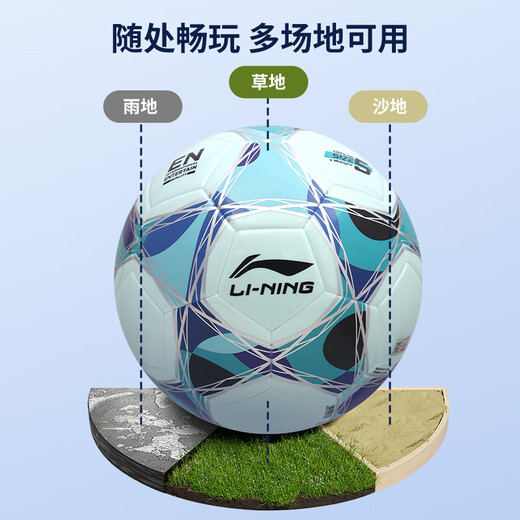 Li Ning Football Children's No. 4 Standard Training Competition Primary School Students Special High School Entrance Examination Football Youth Gift Sports Goods