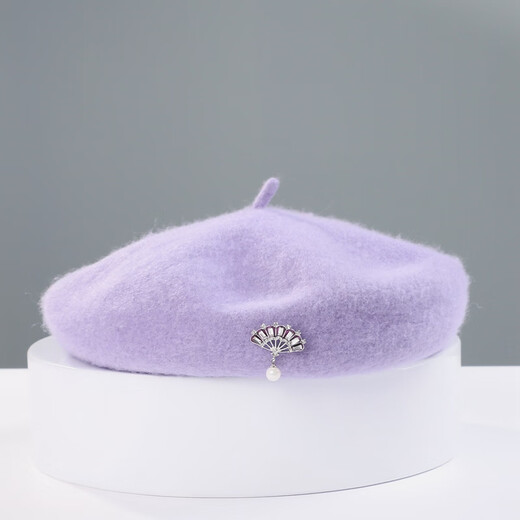 EE new winter fashion hat British winter shopping and travel versatile elegant beret hat for women orange red adjustable