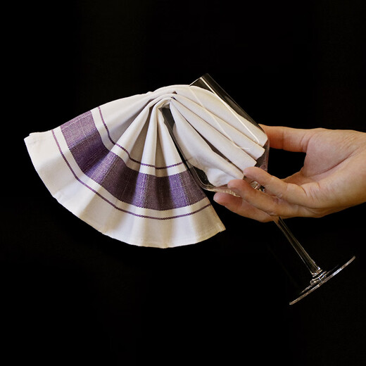 Luoshi hotel cotton mouth cloth 35*50cm* mixed color 5-pack glass wiping cloth special towel wine glass wiping cloth