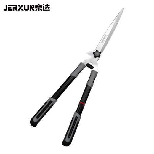 JERXUN pruning scissors telescopic large flower scissors garden shears floral shrubs hedges lawns fruit trees high altitude thick branch shears 26-inch double-edged thick branch large flower shears