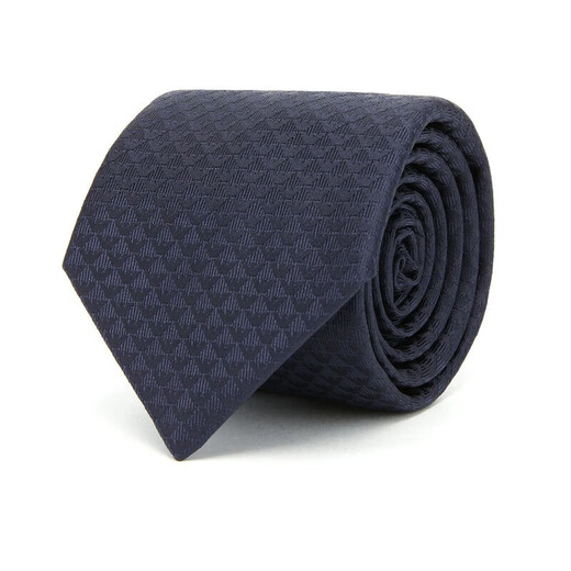ARMANI Men's Classic Logo Business Tie Gift Bag Style Father's Day Gift Dark Blue 340075 CC113 00036