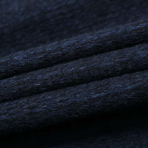 YOUNGOR Men's Coat Men's Single-breasted Five-Button Jacket Standard Edition Wool Blended Down Liner Shopping Store Same Style Dark Blue S 165/88A