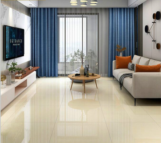 Qiaobole ceramic tiles floor tiles 800X800 living room floor tiles vitrified tiles 600X600 anti-slip wear-resistant engineering polishing white Pilates