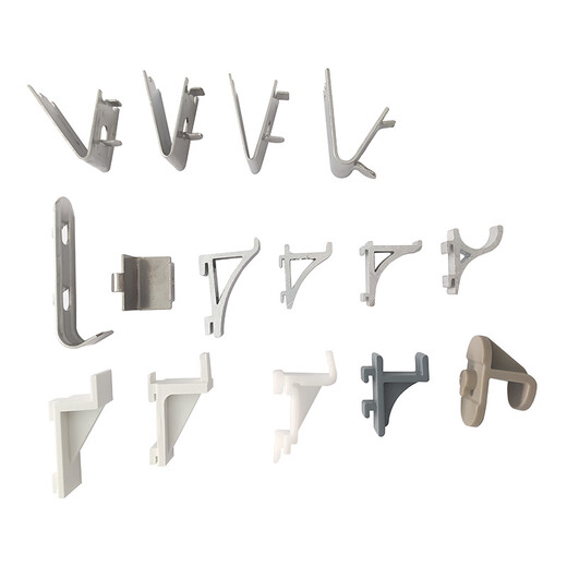 Fubang Freezer Stainless Steel Buckle Clip Shelf Clip Refrigerator Door Partition Fixed Support Hook Freezer Accessories A-Small Aluminum Hook 19mm