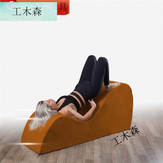 Gongmusen Balcony Bedroom Chaise Chair Living Room Internet Celebrity Recliner Creative Single Lazy Special-Shaped Sofa Pilates Yoga Chair Red and White Classic Couple Sofa Customization