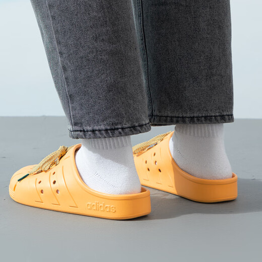 Adidas casual shoes men's shoes women's shoes 2025 summer sports shoes outdoor breathable clogs beach slippers JH9848 JH9851 yellow 40.5