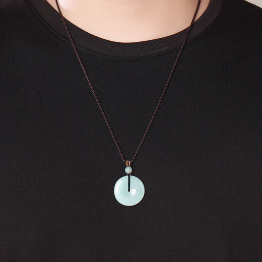 Return to the 11.11 carnival with Jade Heart Jade Pendant A-grade jade safety buckle women’s jade pendant