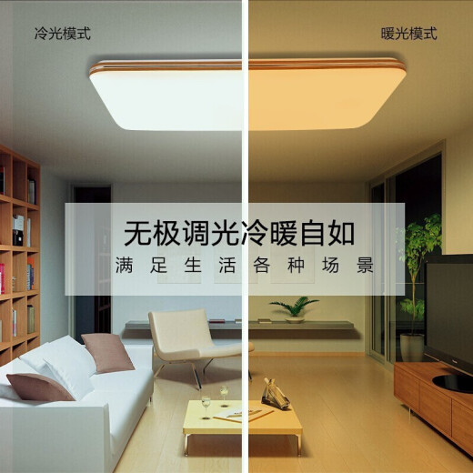 Panasonic ceiling lamp living room lamp modern simple remote control dimming color ultra-thin LED living room ceiling lamp lighting decoration