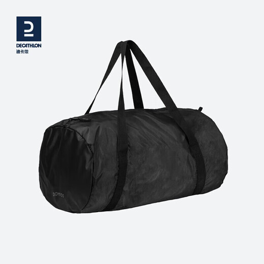 Decathlon large capacity handbag adult storage bag fitness travel bag classic black 1446242