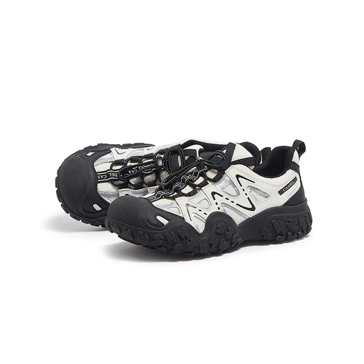 Camel (CAMEL) ugly hiking shoes for women, thick-soled sports casual shoes, outdoor fashionable hiking shoes L24S076620m/silver/black 37