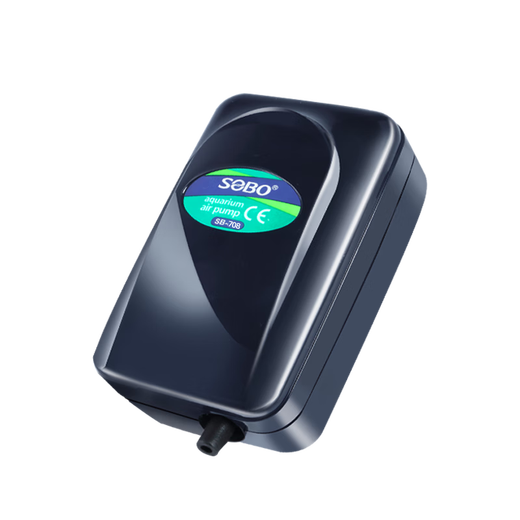 松宝氧气泵低音鱼缸增氧机养鱼增氧泵充氧泵小型家用制氧机 3.5W 双孔 SB-738 +气石+全套配件