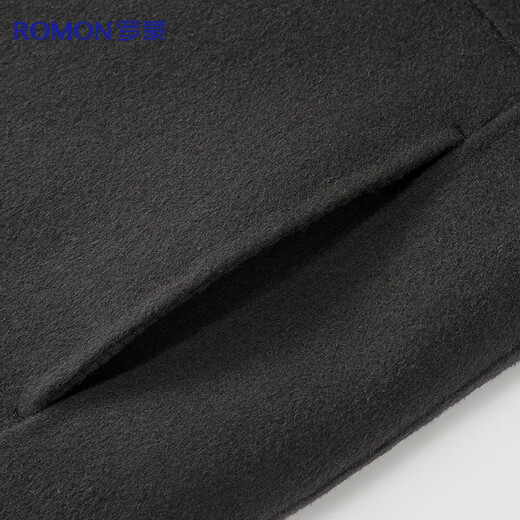 罗蒙【绵羊毛】双面呢羊毛呢子大衣夹克男士秋冬季中青年商务休闲外套