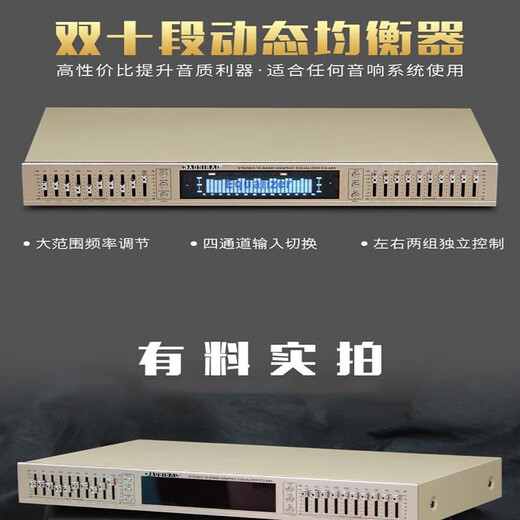 EQ665 equalizer dual 10-band fever stereo marquee high school bass adjustment hifi fever EQ898 665 golden Bluetooth upgraded version