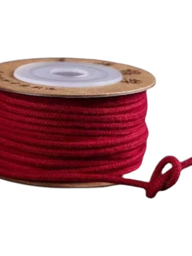 Ou Fanluo core-spun cotton thread Wenwan thread pure cotton wear-resistant Buddha bead thread Xingyue phoenix eye passion seed bodhi hand beaded bracelet rope original white 1.5MM (the original white can be drawn when burned)