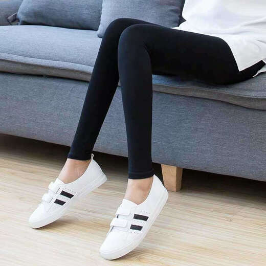 Yiyi Modal Cotton Leggings Women's Summer Thin Nine-Point Pants Stretch Pants High Waist Slim Outerwear Versatile Small Legs Black One Size Large Elasticity