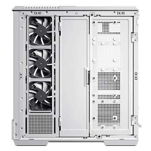 Patriot Star Canlan Dalan Sea View Room Chassis Dual 360 water-cooled non-A-pillar panoramic side-transparent desktop computer mainframe supports ATX back-plug/vertical-mounted graphics card white + Aurora ARGB fans (4 front and 6 reverse)