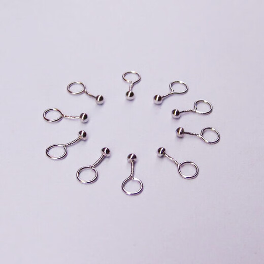 Fu Rui PT950 platinum small earrings round ball versatile platinum ear stick student work invisible PT950 platinum hook dot 0.3g single