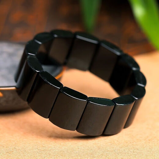 Cute natural obsidian bracelet obsidian obsidian men's Pixiu crystal bracelet bracelet for men black gold obsidian bracelet length 20 width 13 hand circumference 18 cm