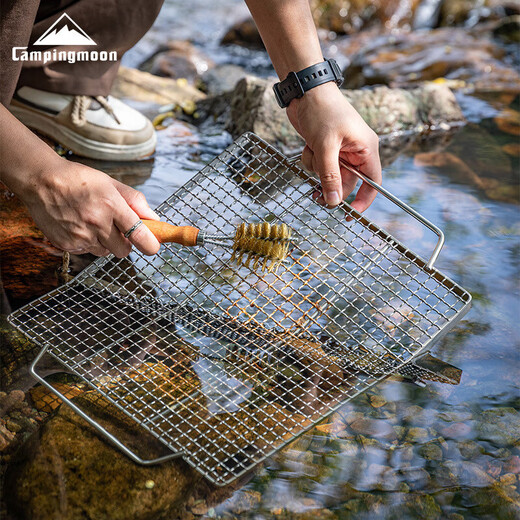 Coman copper wire cleaning brush mesh brush barbecue mesh dirt cleaning small brush outdoor barbecue tool Coman SJ-16 SJ-16 cleaning mesh brush