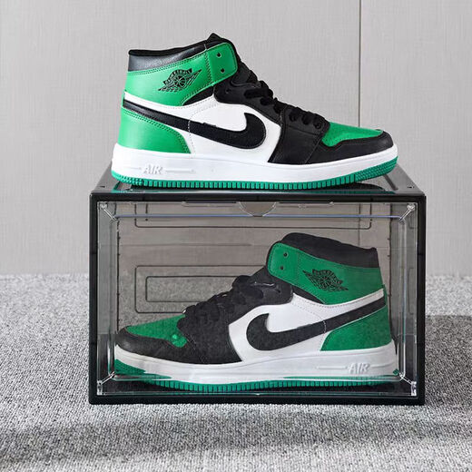 Omandi shoe box transparent magnetic absorption box side opening shoe cabinet acrylic anti-oxidation figure storage box shoe wall display box magnetic side opening gray 1 shoe box