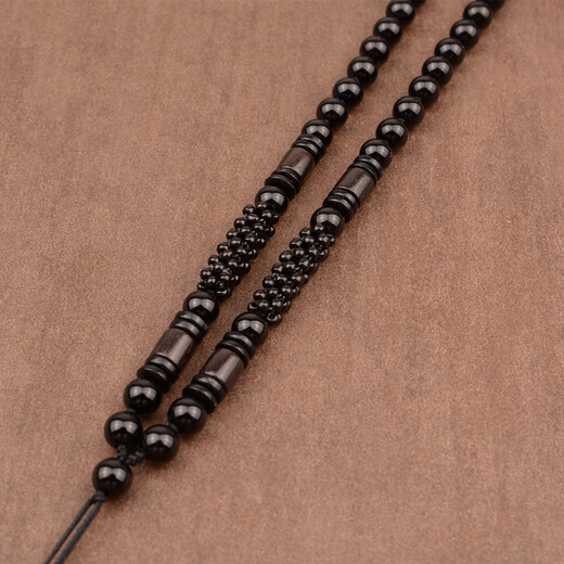 Pendant rope obsidian pendant lanyard agate bead chain sandalwood pendant rope hand-woven necklace rope pendant emerald jade pendant rope for men and women