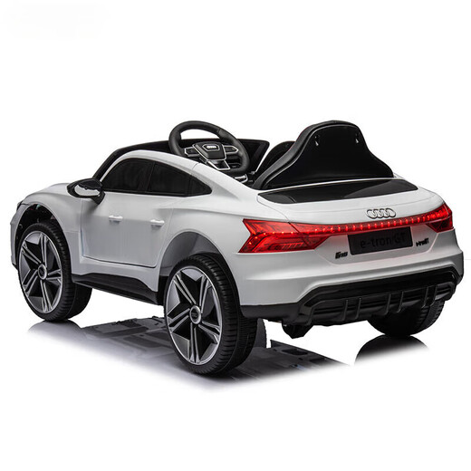 WORK BABY Audi Original autorisiertes Kinder-Elektroauto, Allrad-Sitzfernbedienung, Spielzeug, Geburtstagsgeschenk für Erwachsene, Babys und Kinder, Audi RS-GT Pulver, voll ausgestatteter Ledersitz, Fernbedienung, selbstfahrend + Schaukelfunktion + Bluetooth-Musik