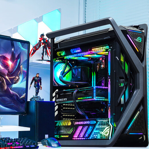 ASUS ROG Family Bucket Genesis Host Ryzen R7 9800X3D R9 9950X3D Gamer Nation Fubuki X870E B850 No Graphics Card Transition DIY Assembly Computer Overclocked Version 9950X3D+X870E APEX