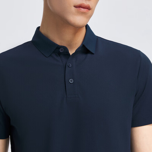 YOUNGOR POLO Men's Summer Young Men's Business Casual Short-Sleeved POLO Shirt Navy M