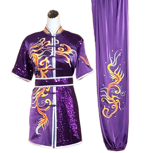 Jiayuanhang (JYH) Jiayuanhang adult and children's martial arts performance clothing embroidered Xiangyun routine competition clothing Changquan practice clothing art test color clothing Xiangyun 1 one size fits all